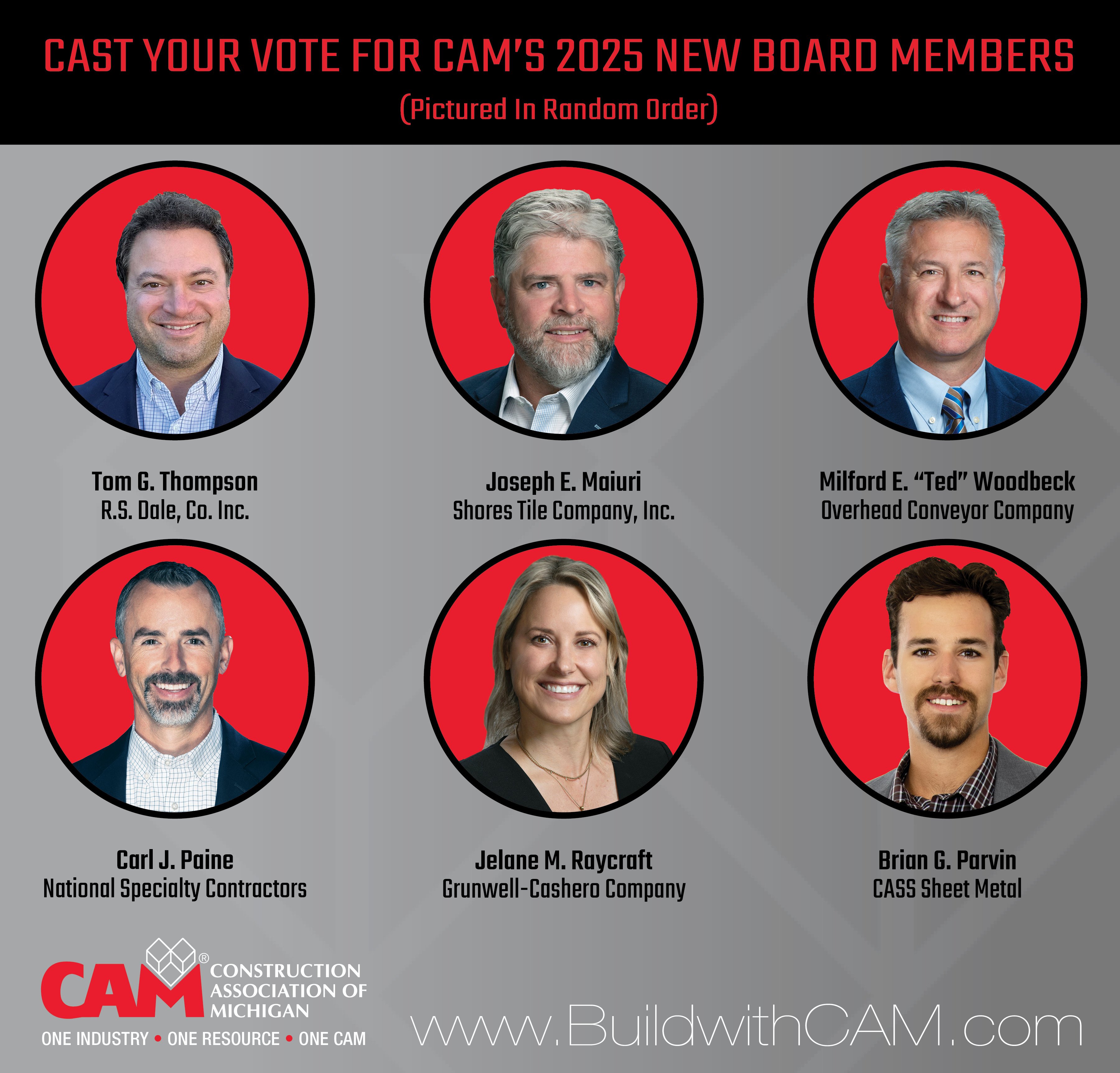 Candidates for the 2025 CAM Board of Directors